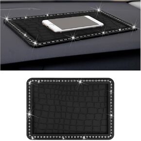Car Dashboard Anti-Slip Mat, Adhesive Vehicle Dash Rubber Pad, Multi-Functional Auto Sticky Gripping Interior Fixing Accessories, Universal for Vehicle, SUV, Truck and More