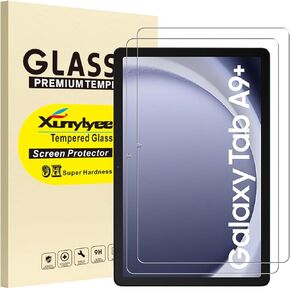 2-Pack, Screen Protector for Samsung Galaxy Tab A9 Plus/ A9+ 11 inch Tempered Glass Film Bubble Free Easy Installation