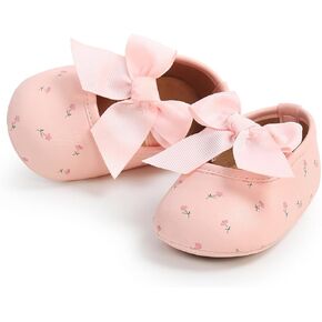 Soft Sole Baby Mary Jane Flats Shoes - Infant Baby Walking Shoes Moccasinss Crib Shoes First Walkers
