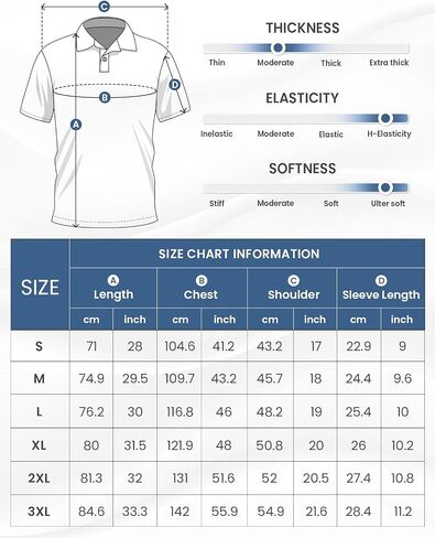 Men's Quick Dry Golf Polo Shirt Moisture Wicking Performance Short Sleeve Athletic Golf Shirts for Men in Saudi Arabia