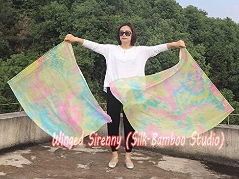 Winged Sirenny 40" Feather Light Prophetic Worship Silk Flex Flag, Church Liturgical Praise Adoration Dance Banner (Flame) in Saudi Arabia