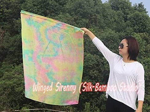 Winged Sirenny 40" Feather Light Prophetic Worship Silk Flex Flag, Church Liturgical Praise Adoration Dance Banner (Flame) in Saudi Arabia