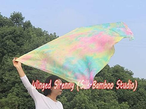 Winged Sirenny 40" Feather Light Prophetic Worship Silk Flex Flag, Church Liturgical Praise Adoration Dance Banner (Flame) in Saudi Arabia