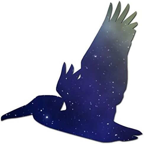 Flying Pelican Bird - Vinyl Decal Sticker - 3.75" x 3.75" - Black in Saudi Arabia