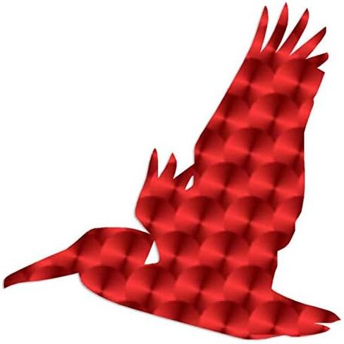 Flying Pelican Bird - Vinyl Decal Sticker - 3.75" x 3.75" - Black in Saudi Arabia