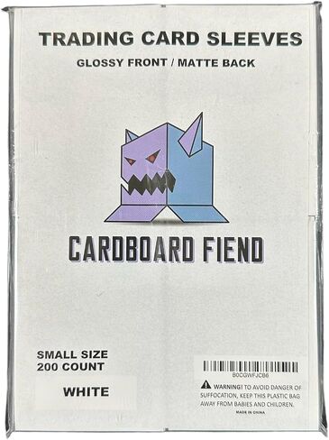 – Small Size Trading Card Sleeves – Glossy Front Matte Back – 200 Pack (Black) in Saudi Arabia