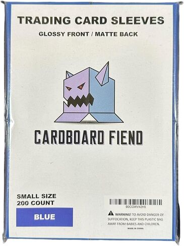 – Small Size Trading Card Sleeves – Glossy Front Matte Back – 200 Pack (Black) in Saudi Arabia