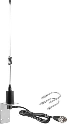 هوائي ترقية VHF Marine مع كابل محوري منخفض الخسارة بطول 16.5 قدم لأجهزة استقبال الأجهزة 156-163 ميجاهرتز، وتحسين استقبال الإشارة وإرسالها، Eifagur in Kuwait