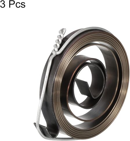 uxcell Drill Press Spring Drill Press Quill Feed Return Coil Spring Assembly Spring Steel Chemical Blackening Finish 1540mm Expand Long 53 x 10 x 0.8mm 3 Pcs in Saudi Arabia