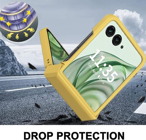 NINKI Compatible Flip Case for Moto Razr Plus 2024 Case with Hinge Protector Razr+ 2024 Case,Hard Slim Moto Razr Plus 2024 Phone Case for Moto Razr 50 Ultra Case for Motorola Razr Plus 2024 Case Black in Kuwait