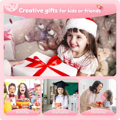 Digital Camera for Kids Fill Light, 1080P FHD Camera, Vintage Camera, Retro Digital Camera CCD for Teens Boys Girls Seniors Student Children, 64GB SD Card, 16X Zoom (Black) in Saudi Arabia