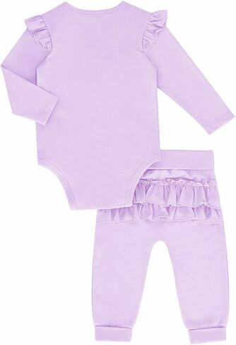 Haloumoning Baby Girl Clothes Outfits Cute Baby Ruffle Romper and Pants Clothing Sets 6M-5T in Saudi Arabia