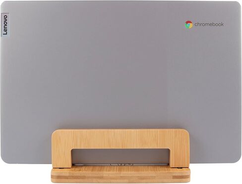 S&A WOODCRAFT 3 Slots Acacia Wood Vertical Laptop Stand, Adjustable Wooden Laptop Holder, Non-Slip Laptop Dock Compatible with Apple MacBook, Microsoft Surface, Gaming Laptops, IPad, Tablets in Saudi Arabia
