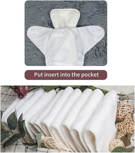 ALVABABY Newborn Cloth Diapers,Reusable Cloth Diaper for Preemie,6pcs Diaper Covers with 12 Newborn Diaper Inserts, Less Than 12pounds Baby Boy in Saudi Arabia