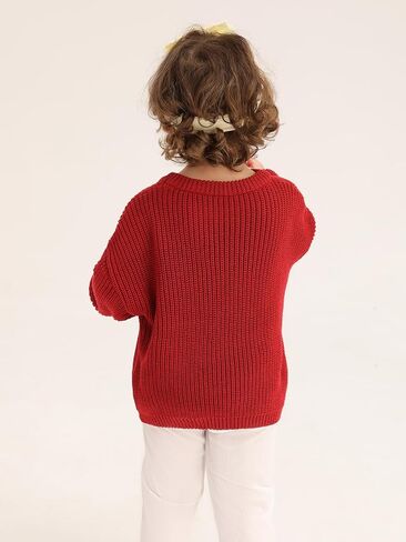 ESHOO Baby Girl Boy Knit Sweater Blouse Toddler Pullover Sweatshirt Crewneck Long Sleeve Tops for Kids Fall Winter Clothes in Kuwait