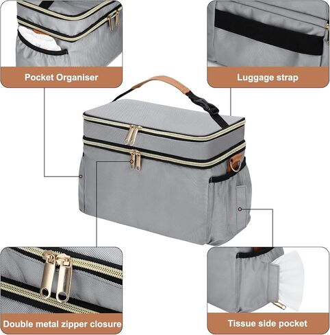 Breastmilk Cooler Bag with 6 Ice Pack, Wearable Breast Pump Bag Compatible with Willow, Elvie, Medela & Momcozy M5/S12 Pro Pumps & Accessories for Work, Travel and Family Use Black in Kuwait