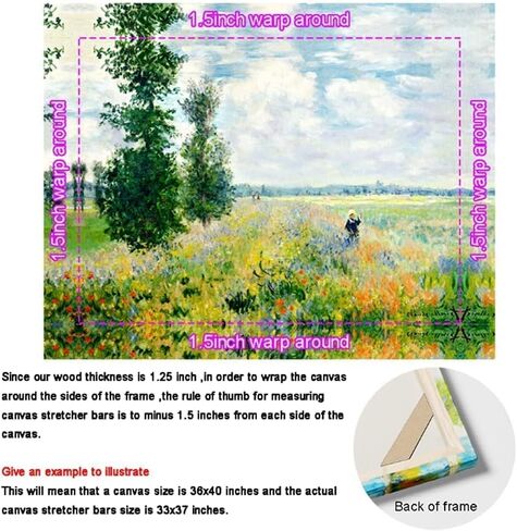 DIY Canvas Stretcher Frame Bar, Custom Wood Frame Stretcher for Canvas, Art Stretcher Bars, Wood Canvas Frame Kit for Painting, Canvas Tool Accessory 12x20 in Saudi Arabia
