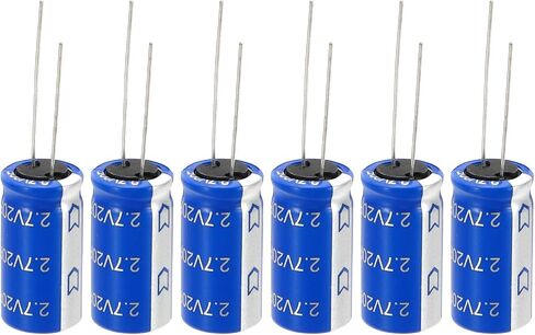 PATIKIL 2Pcs 2.7V 20F Super Capacitor, 0.49 x 0.49 x 0.98 Inch Aluminum Super Capacitors Winding Type Energy Storage for on Board Backup Energy Storage, Blue in Saudi Arabia