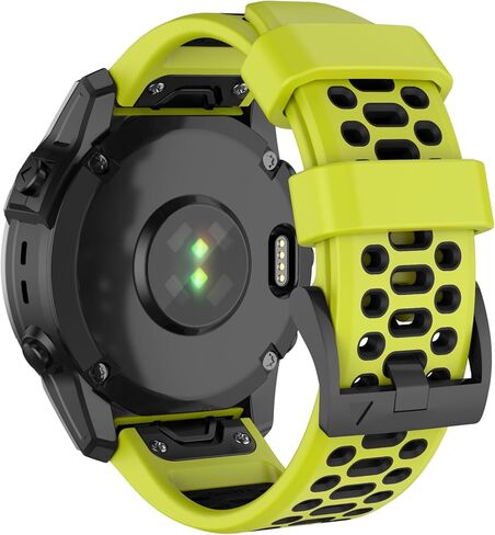 ISABAKE for Fenix 6X/7X Band 26mm Easy-fit Soft Silicone Watch Band Replacement Compatible with Fenix 5X/Fenix 5X Plus/Fenix 3/Fenix 6X Pro/Descent Descent MK2i Smartwatches in Saudi Arabia
