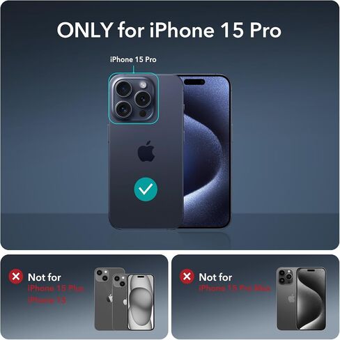 ESR 3 Pack for iPhone 16 Pro Screen Protector, [9H Hardness] [Military Grade Shatterproof] Tempered Glass Film with Flawless Fit Tray, HD Clear, Scratch Resistant in Saudi Arabia