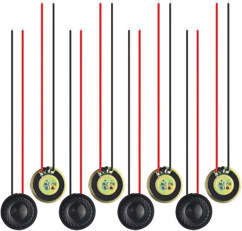 WMYCONGCONG 8 PCS 2W 8 Ohm Round Internal Magnet Speaker Metal Shell Audio Speaker Stereo Woofer Loudspeaker in Saudi Arabia