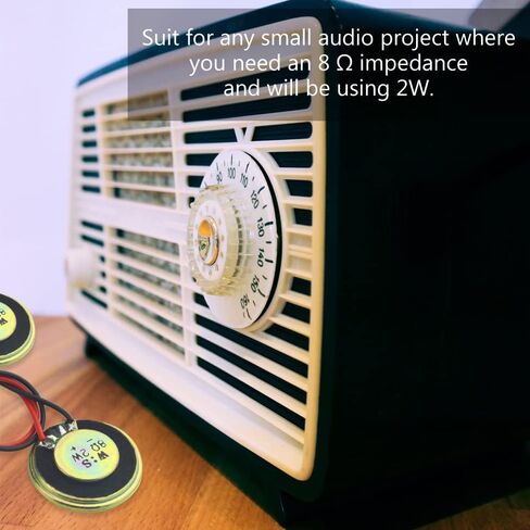 WMYCONGCONG 8 PCS 2W 8 Ohm Round Internal Magnet Speaker Metal Shell Audio Speaker Stereo Woofer Loudspeaker in Saudi Arabia