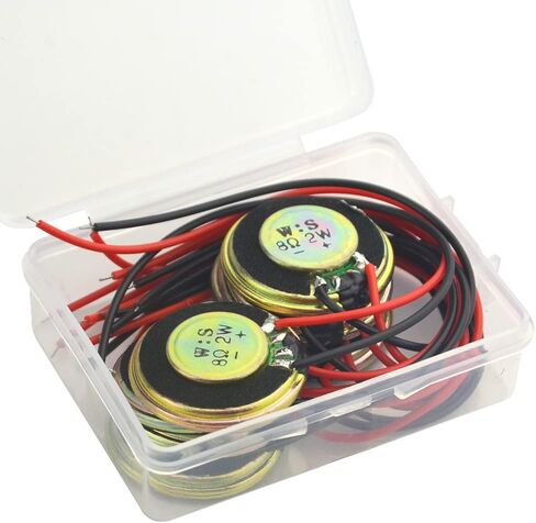 WMYCONGCONG 8 PCS 2W 8 Ohm Round Internal Magnet Speaker Metal Shell Audio Speaker Stereo Woofer Loudspeaker in Saudi Arabia