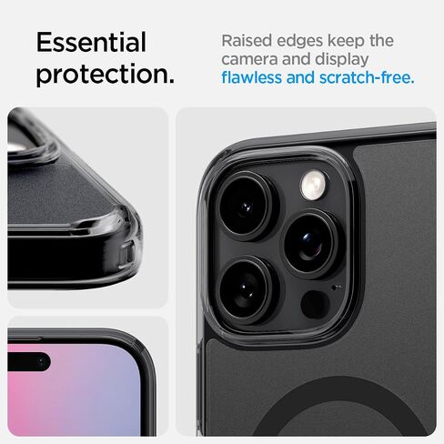 Spigen Ultra Hybrid MagFit Designed for iPhone 16 Pro Case (2024) [Anti-Yellowing] [Military-Grade Protection] Compatible with MagSafe - Frost Black in Saudi Arabia