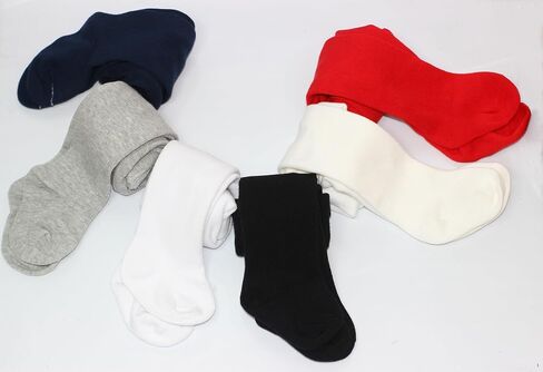 Baby Girls Tights White Thick Leggings Stockings Cotton Pantyhose for Newborn Infant Toddler 1Pack in Kuwait