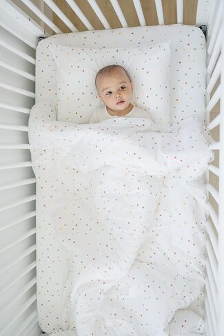 Duvet Cover, Soft and 100% Organic Cotton Crib, Toddler, Travel Size, 37" x 51", Cover for Comforter, Duvet Insert or Blanket - Goose in Saudi Arabia
