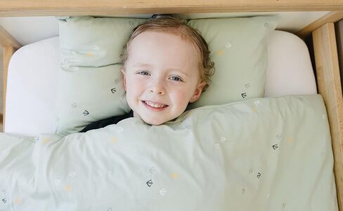 Duvet Cover, Soft and 100% Organic Cotton Crib, Toddler, Travel Size, 37" x 51", Cover for Comforter, Duvet Insert or Blanket - Goose in Saudi Arabia