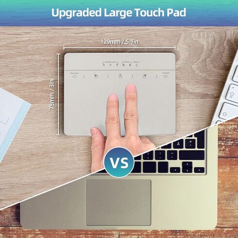 MICROPACK Digitally Yours Wired Trackpad for Windows 7/10/11, USB Trackpad with Multi-Touch Gestures, Plug-and-Play USB Touch Pad Mouse Pad Large for PC Computers & Laptops, Black in Saudi Arabia