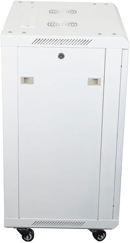 NavePoint 15U Network Cabinet with Glass Door – 15U Wall Mount Server Cabinet White 19" Rack for IT Equipment, AV Devices, Networking Equipment –17" Deep Server Rack Enclosure w/Wheels in Saudi Arabia