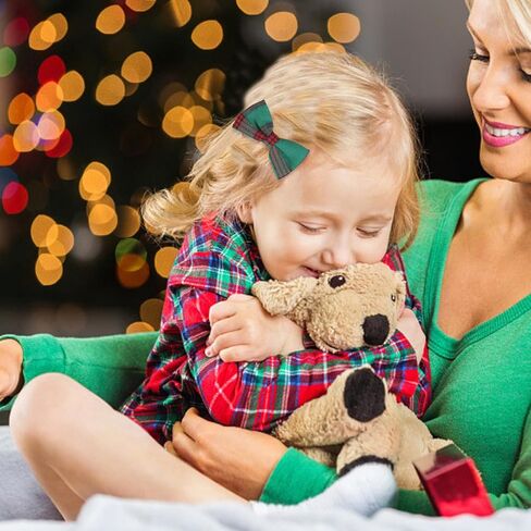 Christmas Hair Bows Clips,6Pcs Christmas Buffalo Plaid Hair Bows for Girls Red and Black Plaid Bow Hair Alligator Clips Xmas Hair Barrettes Bowknot Hairpin Christmas Hair Accessories for Toddler Girls in Saudi Arabia