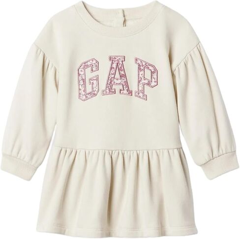 GAP Baby Girls' Long Sleeve Logo Dress in Saudi Arabia