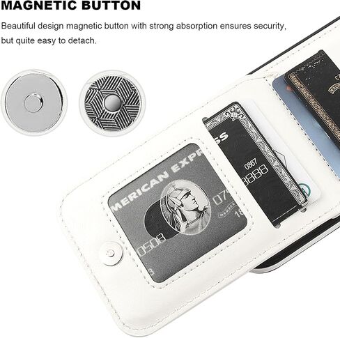 KIHUWEY Compatible with iPhone 16 Pro Case Wallet with Credit Card Holder, Flip Premium Leather Magnetic Clasp Kickstand Heavy Duty Protective Cover for iPhone 16 Pro 6.3 Inch (Black) in Kuwait