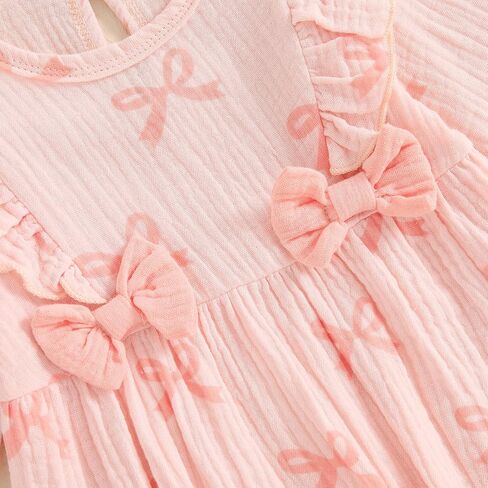 Newborn Baby Girl Halloween Outfit Cotton Linen Pumpkin Jumpsuit Romper | Baby Girl First Halloween Ruffle Sleeve Bubble Bodysuit Long Overalls with Bow Fall Playsuit Clothes 0 3 6 12 18 Months in Saudi Arabia
