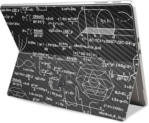 Carbon Fiber Tablet Skin Compatible with Microsoft Surface Pro 11 (2024) - Mathematical - Premium 3M Vinyl Protective Wrap Decal Cover - Easy to Apply | Crafted in The USA by MightySkins in Saudi Arabia