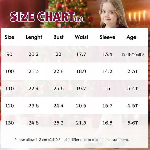 Neutocd Toddler Baby Girl Christmas Dress Long Sleeve Velvet Christmas Dress Birthday Wedding Dresses Winter Clothes in Saudi Arabia