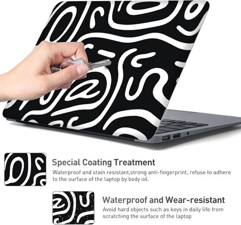 ملصق فني لغطاء الكمبيوتر المحمول: ملصق لاصق من الفينيل المقاوم للماء وقابل لإعادة الاستخدام لأجهزة الكمبيوتر المحمول، ملصقات كرتونية لطيفة لأجهزة الكمبيوتر المحمول تناسب 12 13 13.3 14 15 15.4 15.6 بوصة- جرافيتي in Kuwait