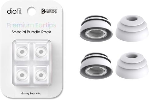 سماعات الأذن Galaxy Buds3 Pro متعددة الحواف (أسود، متوسط) in Kuwait