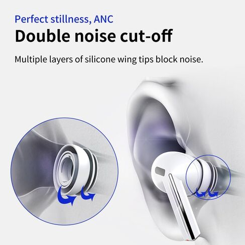 سماعات الأذن Galaxy Buds3 Pro متعددة الحواف (أسود، متوسط) in Kuwait