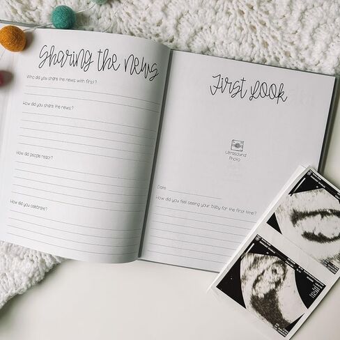 Pregnancy Journal Memory Book for Expecting Moms (Grey) by This Little Love Co in Saudi Arabia