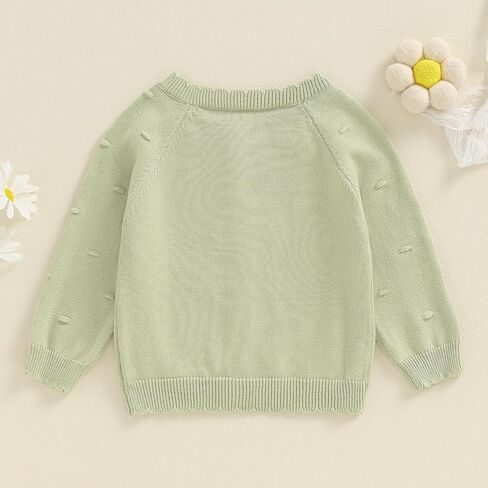 Baby Girl Cardigan Long Sleeve Button Up Sweater Toddler Girl Fall Outfits | baby cardigans toddler cardigans long sleeve sweater in Saudi Arabia