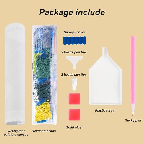 مجموعات الرسم الماسي للبالغين، مجموعات فنية ماسية خماسية الأبعاد للمبتدئين، مجموعات طلاء ماسية كاملة الحفر لديكور جدار المنزل، والمناظر الطبيعية، 12 × 12 بوصة in Kuwait
