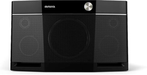 Aiwa Exos-10 Portable Bluetooth Speaker, 200W RMS Power, 6.5" Subwoofer, Deep Bass, Party Sync, Backlit Display, FM/BT/USB/AUX, Remote Control, Carry Strap, Bluetooth V5.0 in Saudi Arabia