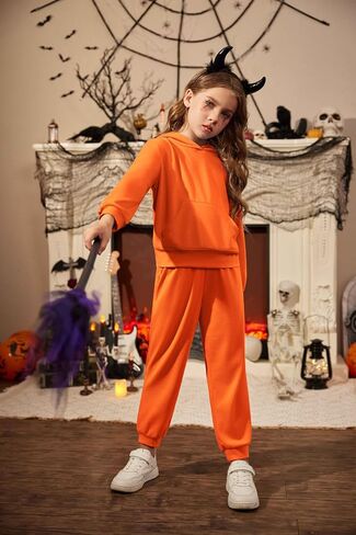Arshiner Toddler Girl's 2Pcs Clothing Sets Long Sleeve Hoodie Sweatshirt Pants Set with Pockets Fall Winter Clothes 1-6 in Saudi Arabia