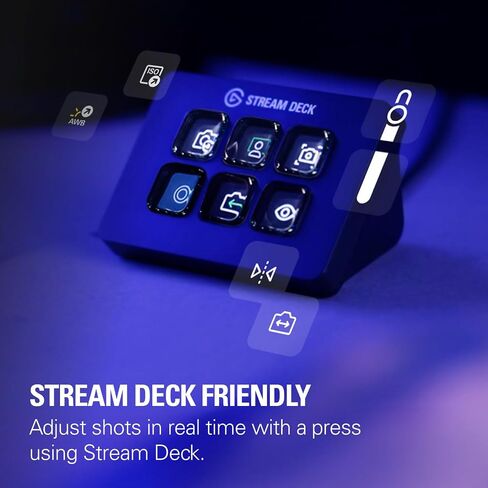 Elgato Stream Deck Neo – 8 Customizable Keys, 2 Touch Points, Speed Through Tasks & Workflows - Control Word, Excel, PowerPoint, Teams, Zoom, Spotify and more, Drag-’n-Drop Setup - Works with Mac & PC in Saudi Arabia
