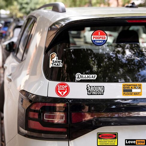 120pcs Funny Stickers for Adults, Prank Meme (Dirty) Hilarious Sticker Pack for Laptop, Hard Hat, Work, Water Bottles, Computers, Vinyl Waterproof Decals (120) in Kuwait