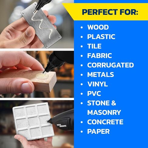 IDL Packaging GG-5810 Industrial 450W Hot Glue Gun with 10 pcs Glue Sticks - 5/8" x 10" Full-Size Glue Sticks, Amber - Hot Glue Gun Kit for Variety of Surfaces: Foam, Vinyl, Leather, or Upholstery in Kuwait
